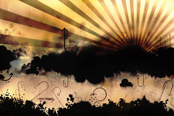 太阳在完全抽象之中升起