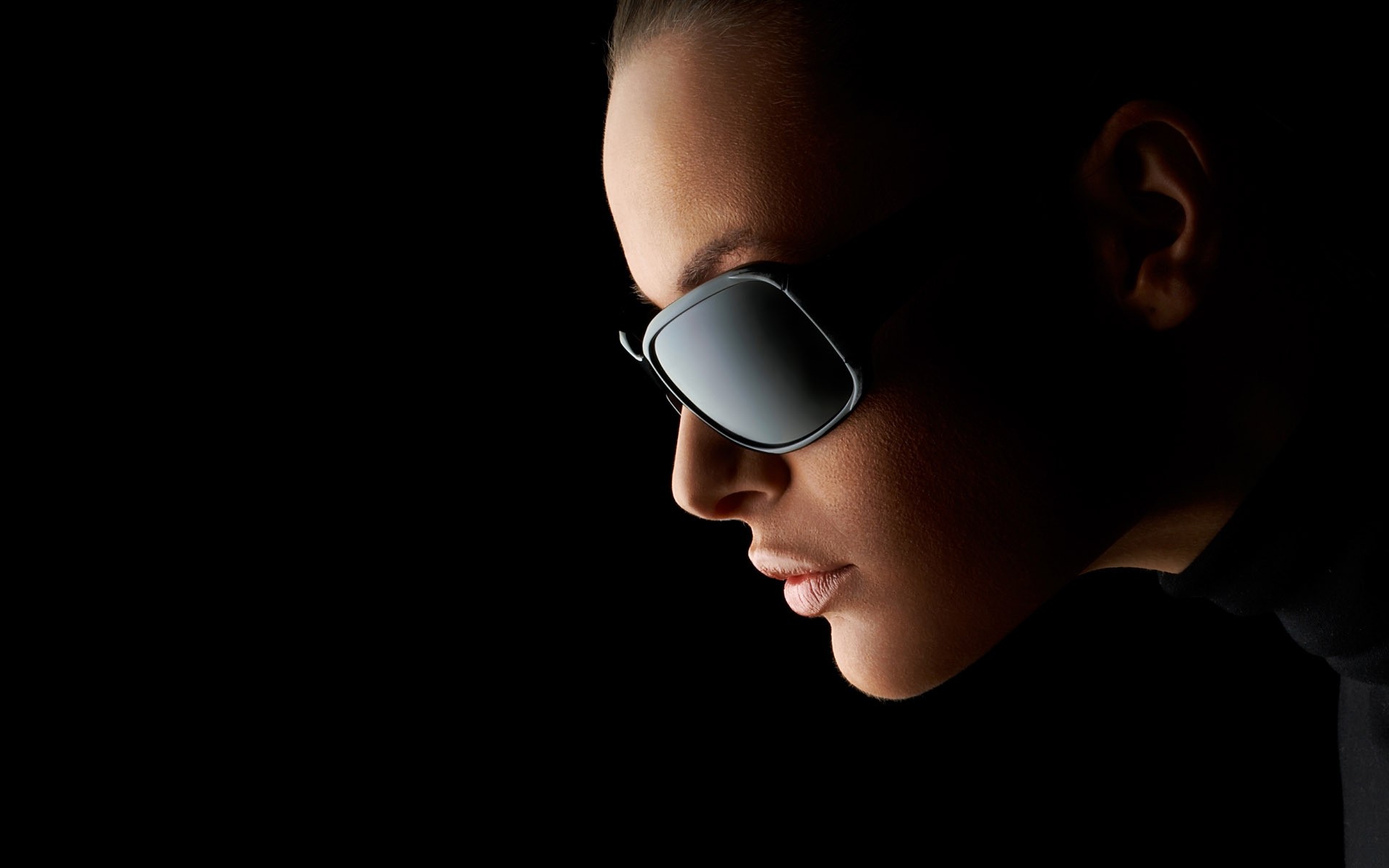 肖像 女孩 黑暗 脸 女人 孩子 一 工作室 男人 时尚 成人 太阳镜