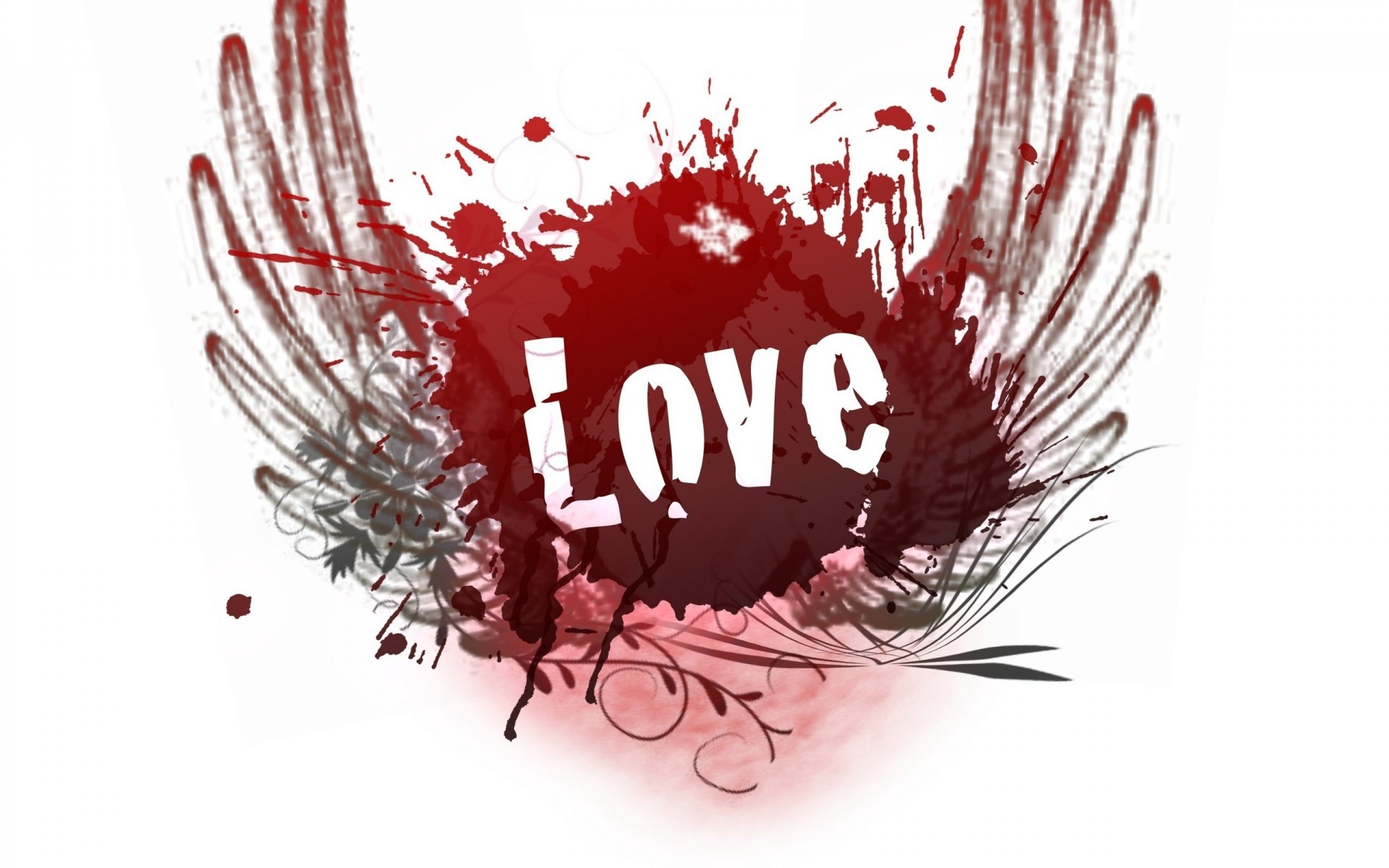 桌面 装饰 孤立 假日 设计 自然 符号 心 红色 背景