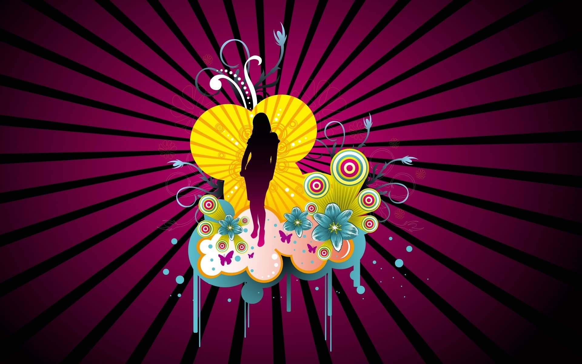 插图 设计 桌面 抽象 矢量 图形 假日 剪影 爱 背景