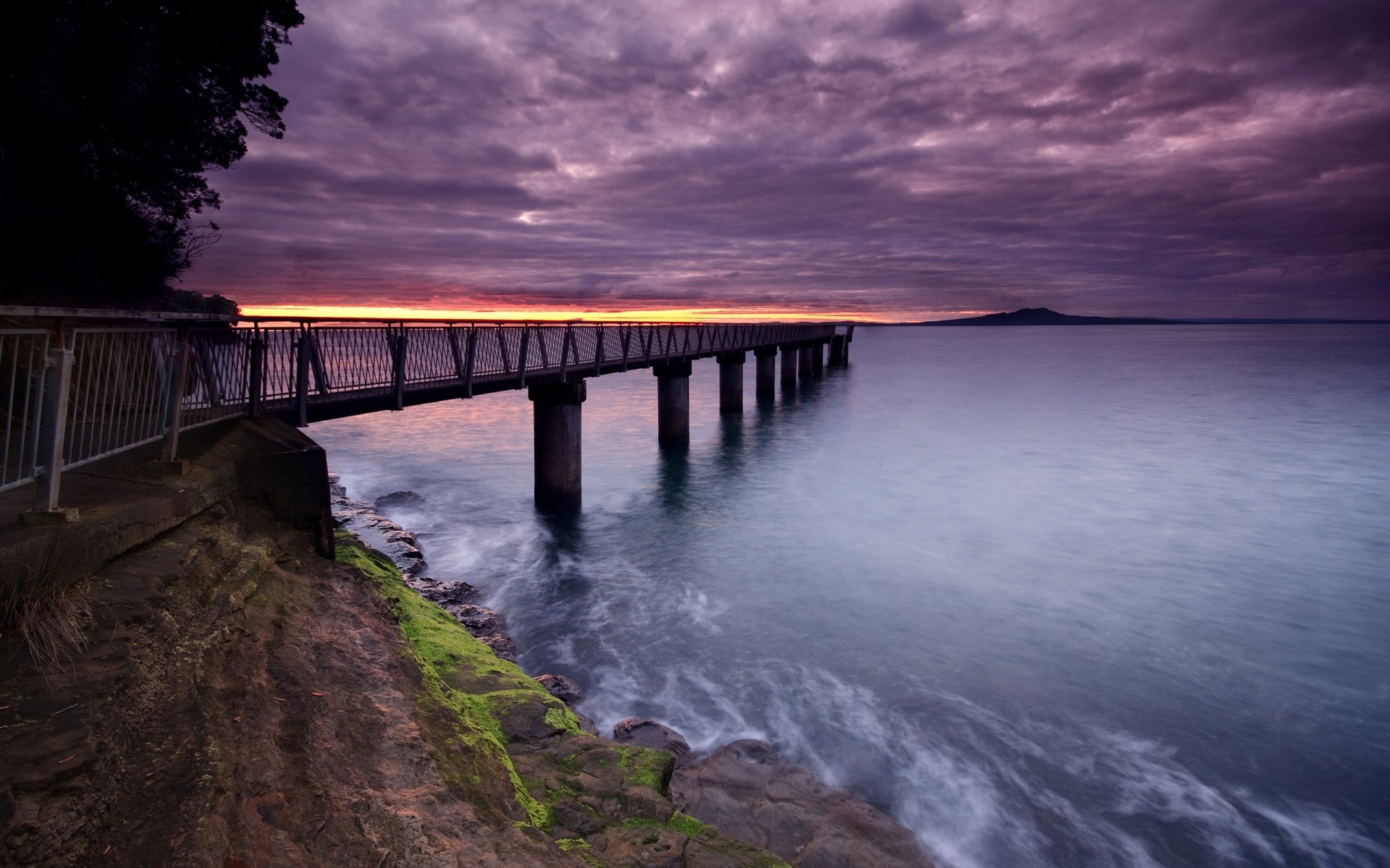 风景 水域 日落 桥 黎明 景观 海洋 海滩 河流 海 傍晚 码头 旅游 黄昏 天空 海洋 景观 反射 户外 光 奥克兰新西兰 云 自然 新西兰