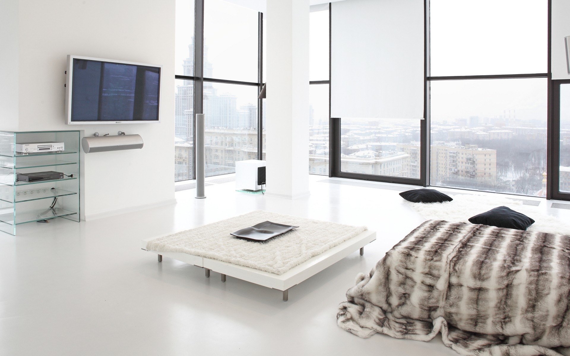 家具 室内 房间 窗户 现代 公寓 桌子 里面 地板 灯 豪华 地方 地毯 房子 室内设计 床