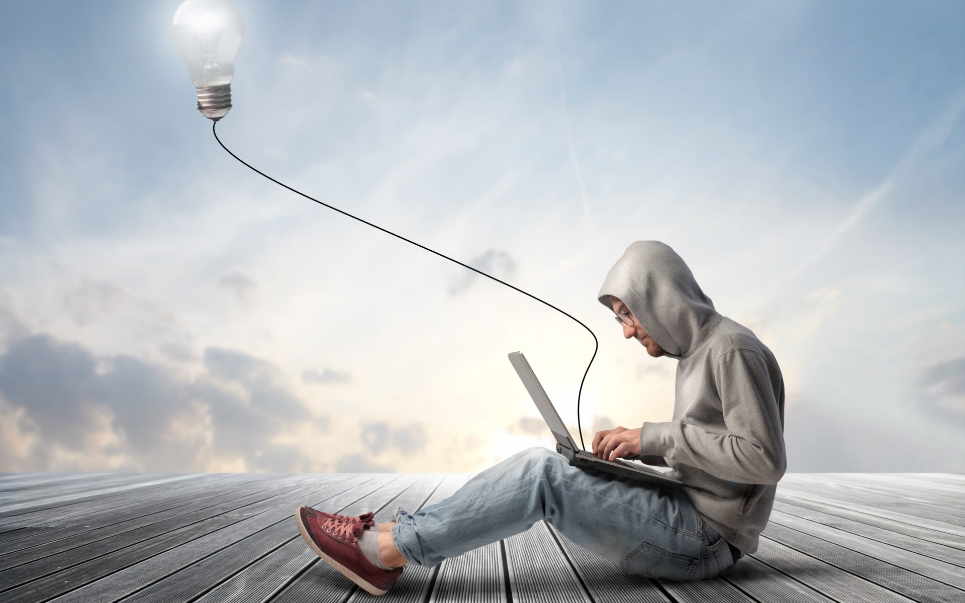 一个 天空 人 户外 商业 成人 能源 自然 技术 笔记本电脑 幻想 怪胎