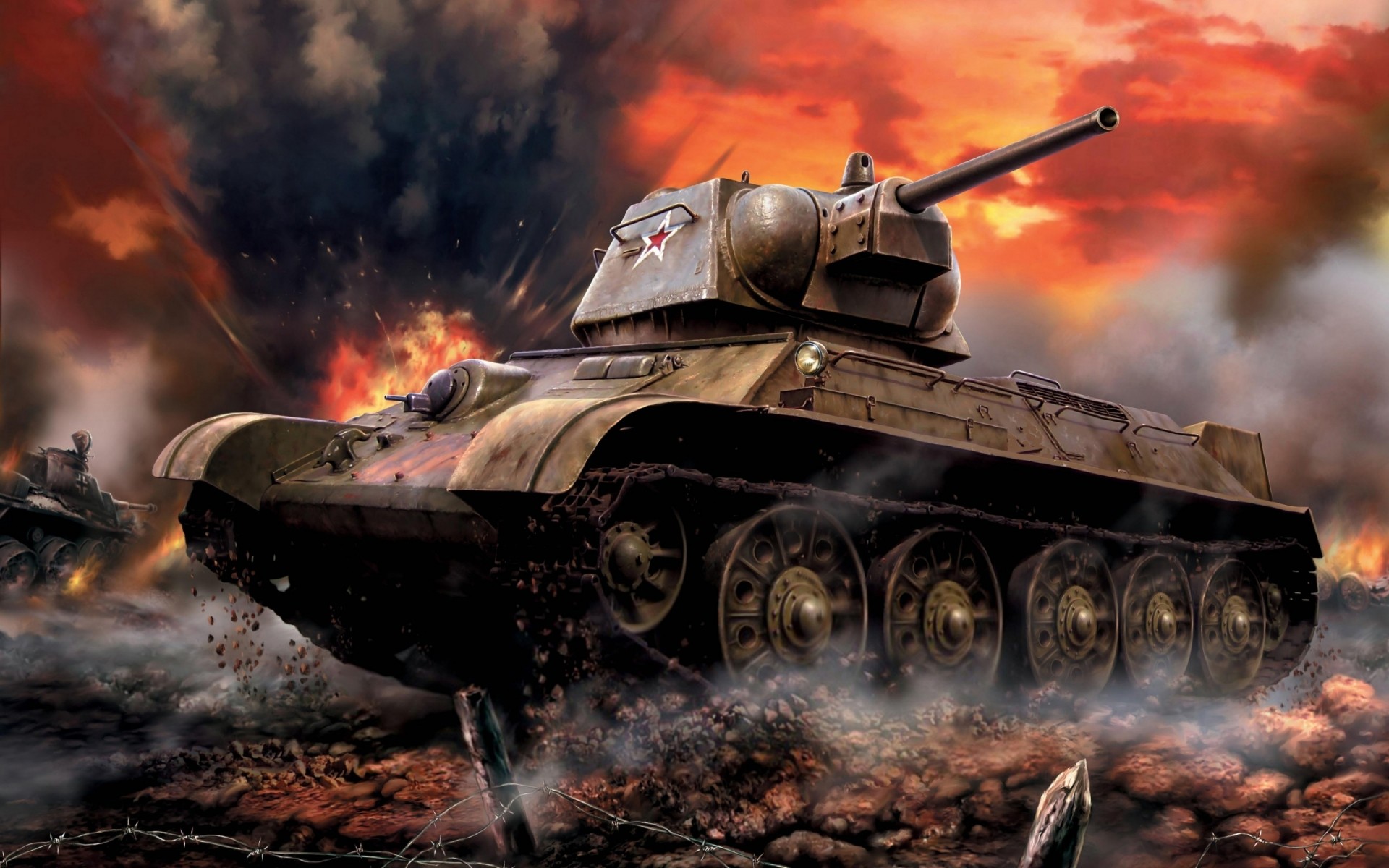 火焰 军事 汽车 战争 烟雾 坦克 战斗 武器 军队 运输系统 战斗 危险 枪 火