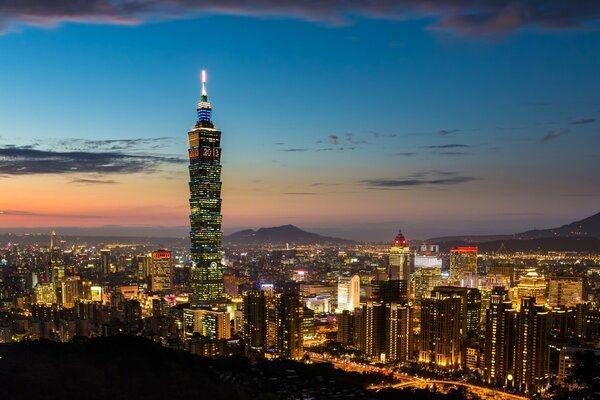 夜城台湾灯笼