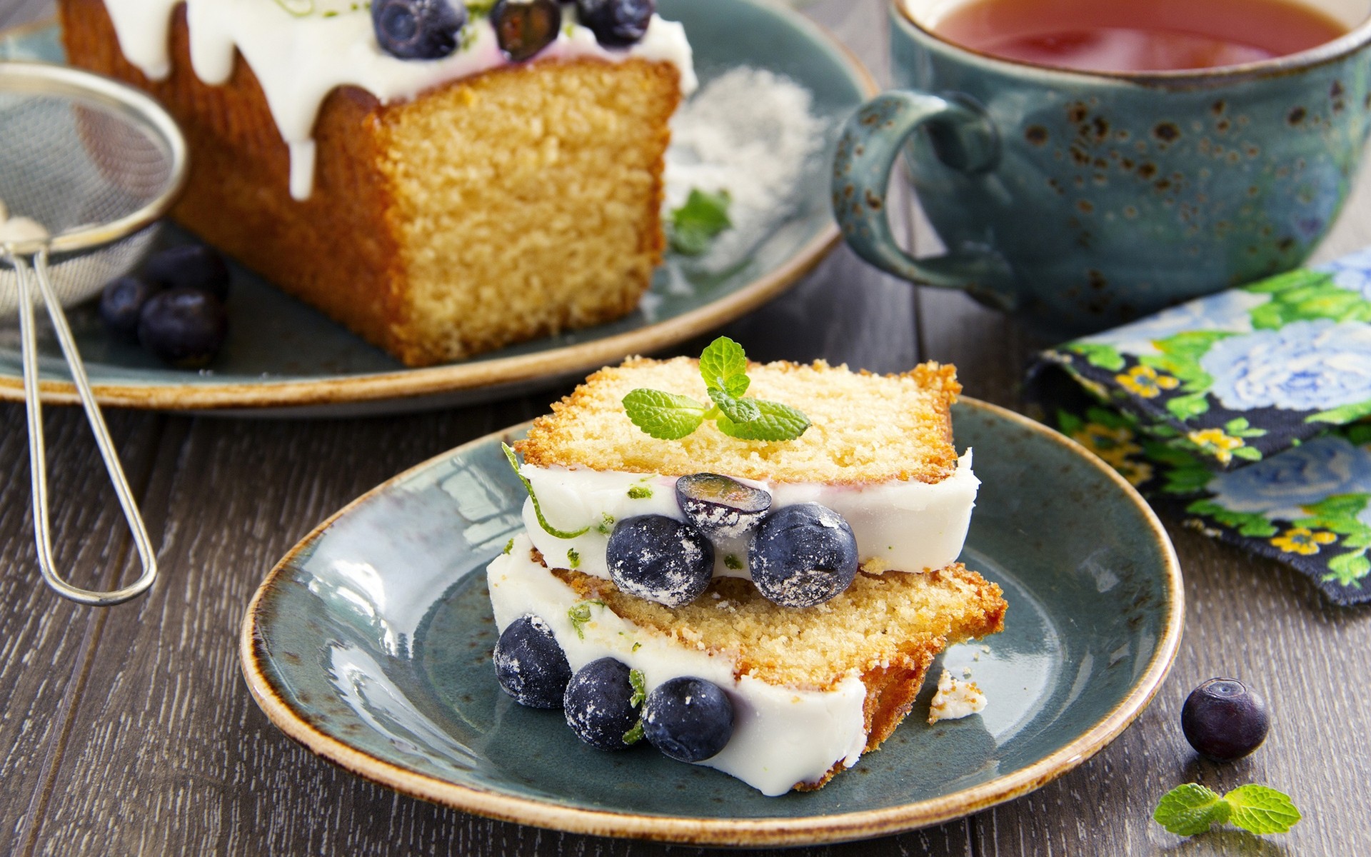 食物 盘子 水果 甜 乳制品 早餐 蛋糕 奶油 点心 美味 浆果 桌子 伊壁鸠鲁 健康 杯子 营养 切片 蓝莓 纸杯蛋糕 薄荷