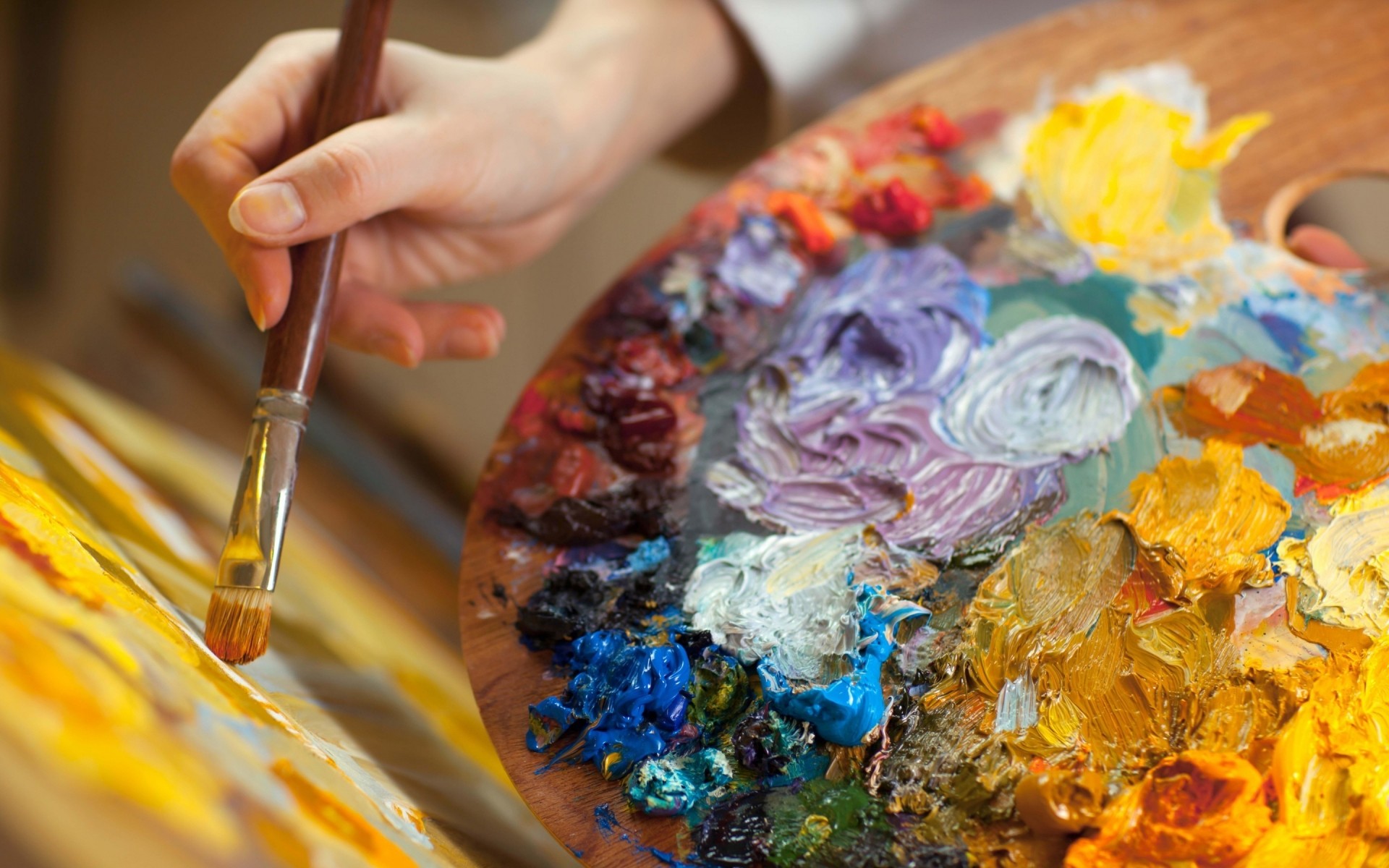 创意 色彩 艺术 珠宝 食物 画笔 绘画 调色板