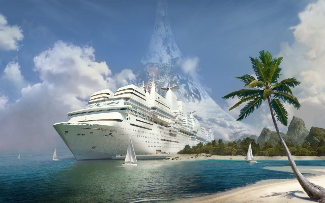 旅游 水 海洋 热带 海 海滩 夏天 假期 天空 海 岛 异国情调 旅游