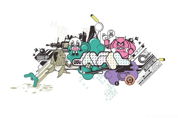 图形与卡通和人物的计算机