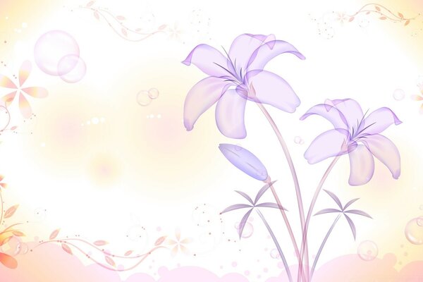 图形绘制与花卉的形象