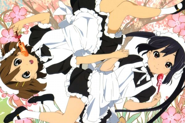 动漫。 插图。 K-on。 人物
