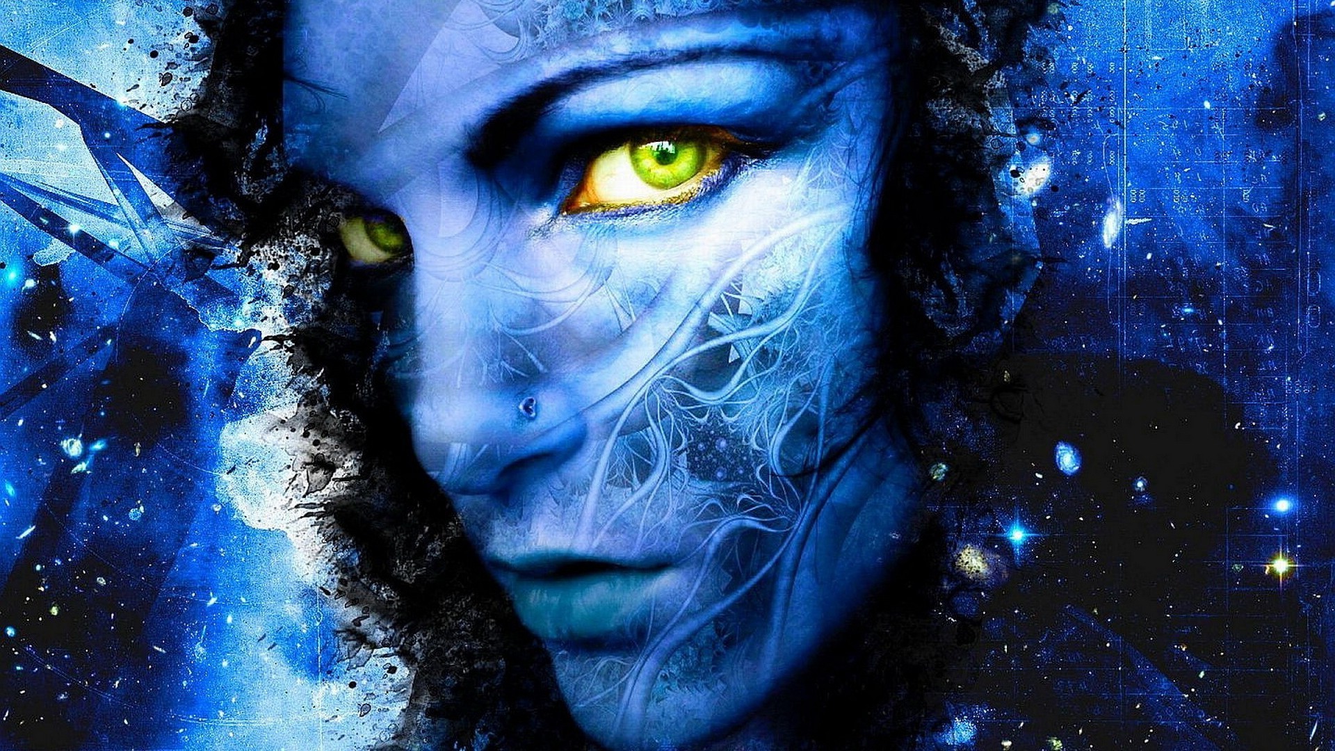 艺术 抽象 幻想 肖像 神秘 超现实主义 绘画 脸 黑暗 颜色 科学 光 艺术 成人 纹理 女人