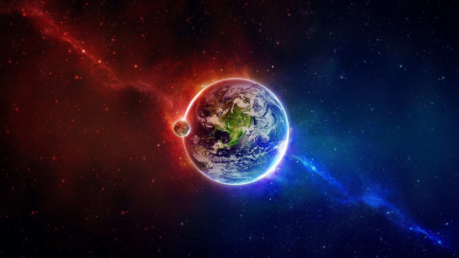 从太空 天文学 球形 行星 太空 科学 太空 星系 星云 探索 占星术 无限 月球 外 宇宙 轨道 等离子体 太阳系 星座 科幻 大气的地球视图