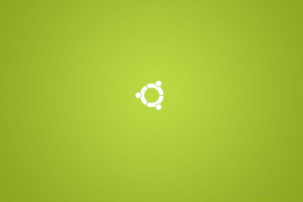 绿色背景上的Linux标志