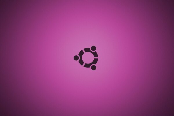 紫色背景上的Linux标志插图