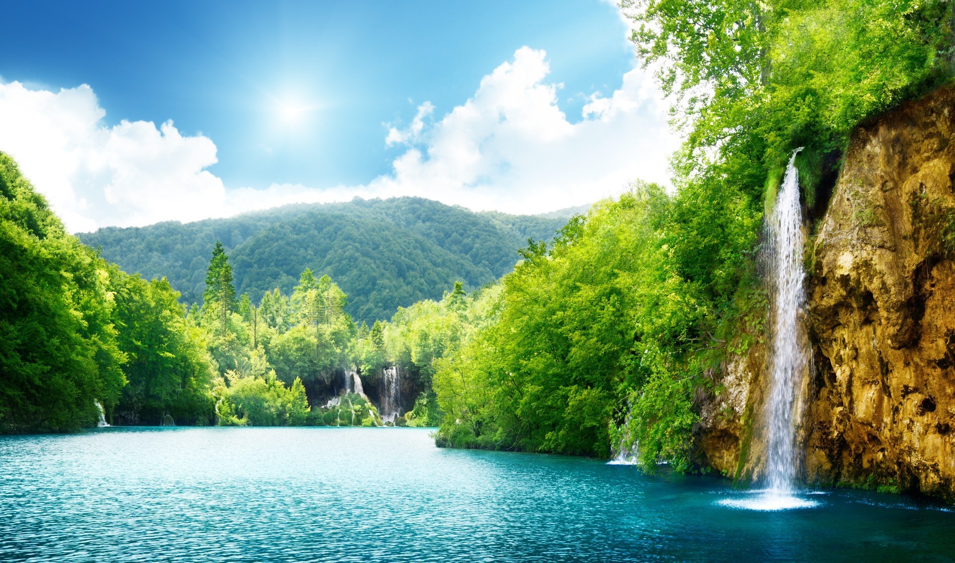 水 自然 木材 夏天 瀑布 旅游 河 户外 景观 树 叶 热带 风景 流 田园诗 郁郁葱葱 好天气 环境 野生